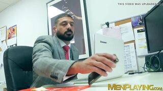 Office coworkers Diego Reyes and Marco Napoli analbanging