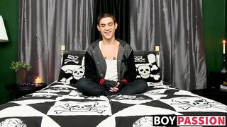 Promiscuous latino Joey Tiger toying and masturbation