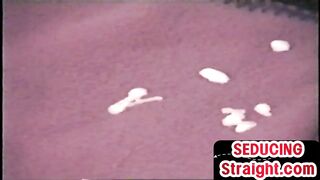 Real str8 stud jerks cock till cumshot in homemade video