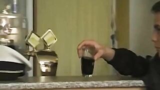 Three horny and uniformed twinks having hardcore fuck