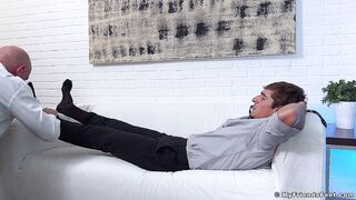 Logan N foot licked and worshipped by boss Killian Knox