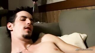 Stud Chainsmoker Axel Busts His Load After Puffing His Cigs