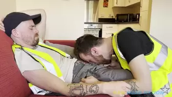 STUNNING TATTOO LAD WITH BIG HAIRY COCK FUCKS M8