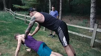 3 horny, hung boys bareback their sexy DILF sports coaches