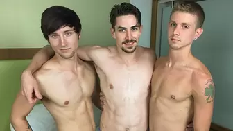 Sexy Jack Hunter hard-fucked raw by two horny jocks