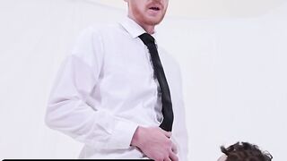 Bishop Brody Kayman Whips His Giant Cock Out And Makes Inexperienced Teen Suck It - Missionary Boys